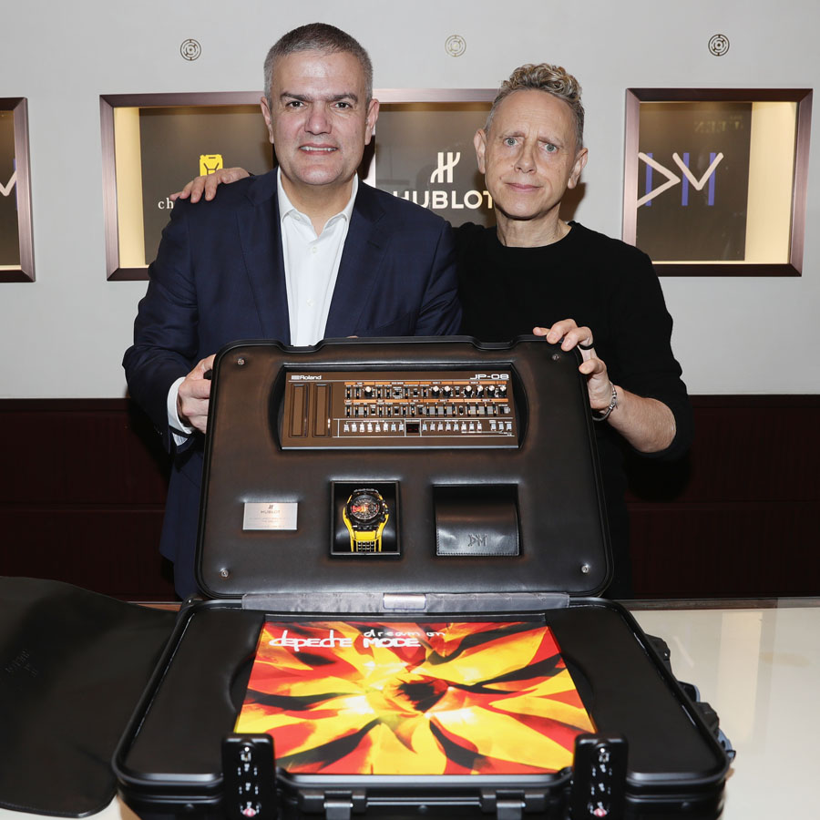 Hublot-CEO Ricardo Guadalupe und Martin Gore von Depeche Mode