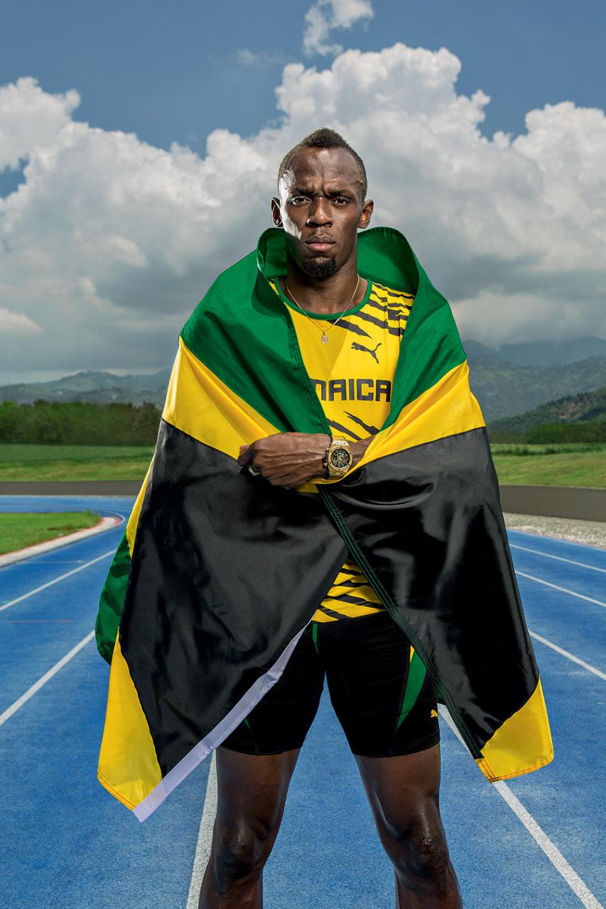Mit Sprintweltmeister Usain Bolt gestaltete Hublot die goldene Big Bang